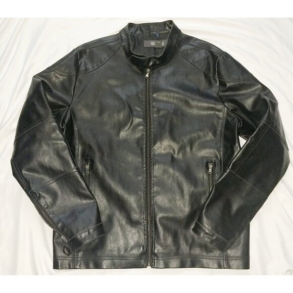 Kenneth Cole Other - Kenneth Cole Men's Vegan Leather Biker Jacket Large